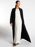 Aab Pleated Open Maxi Dress, Black