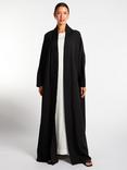 Aab Pleated Open Maxi Dress, Black