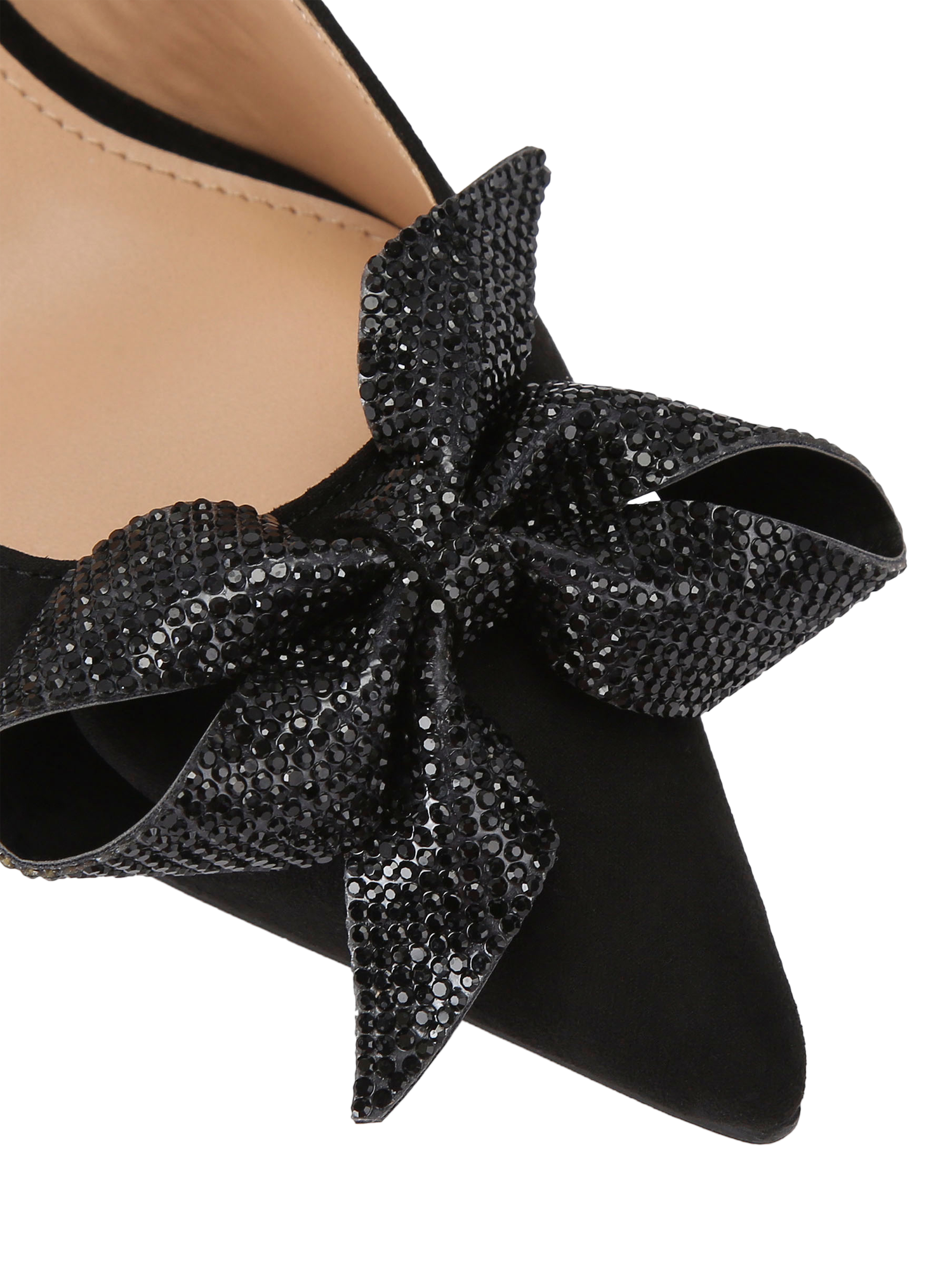 Product image 5 of 5, which shows KG Kurt Geiger Adore Bow Decoration Court Shoes, Black, 3