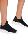 KG Kurt Geiger Layla Embellished Knit Slip On Trainers, Black