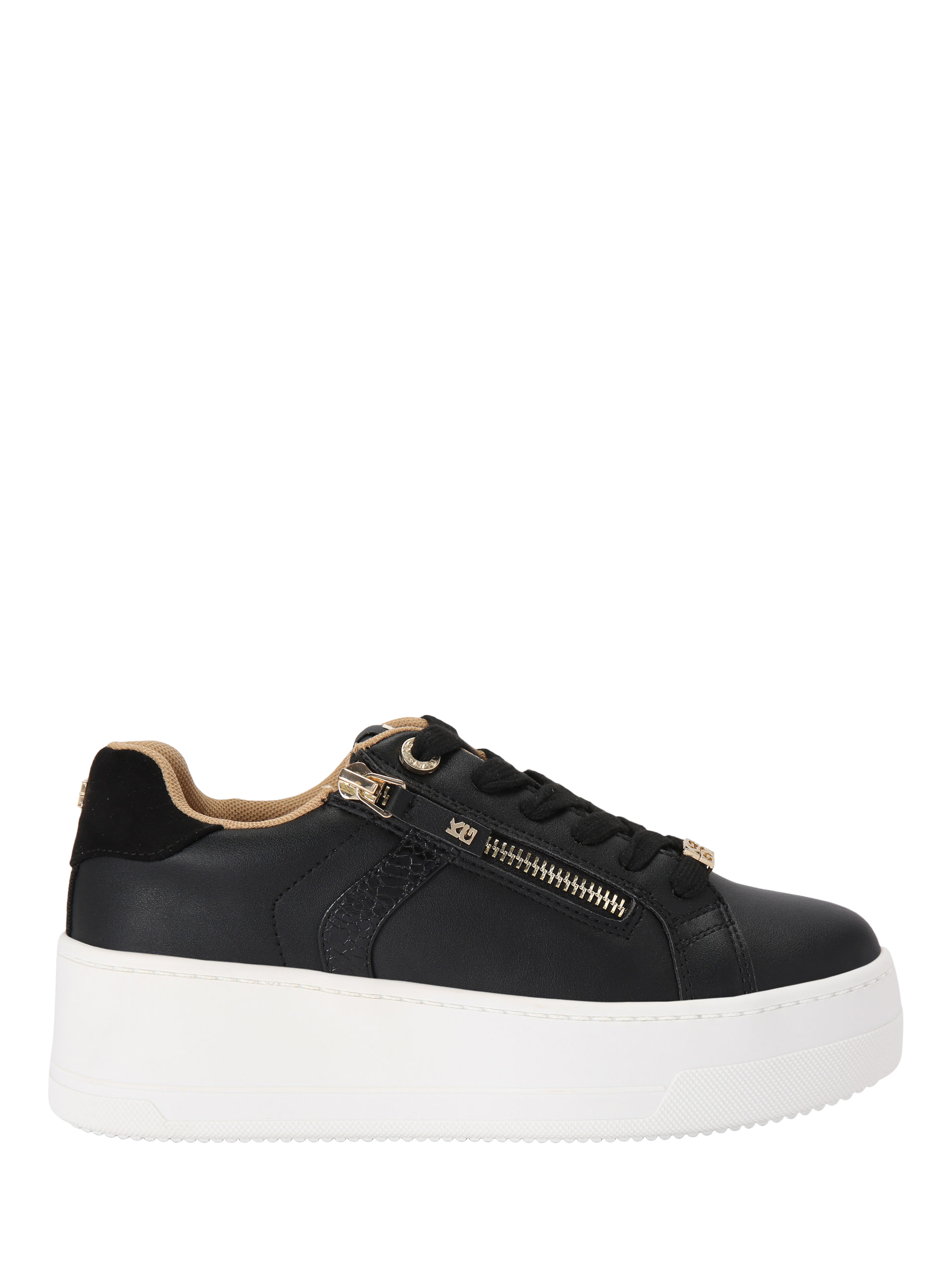 KG Kurt Geiger Lottie Lace Up Trainers, Black