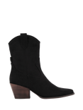 KG Kurt Geiger Tyree Suede Pointed Western Ankle Boots, Black