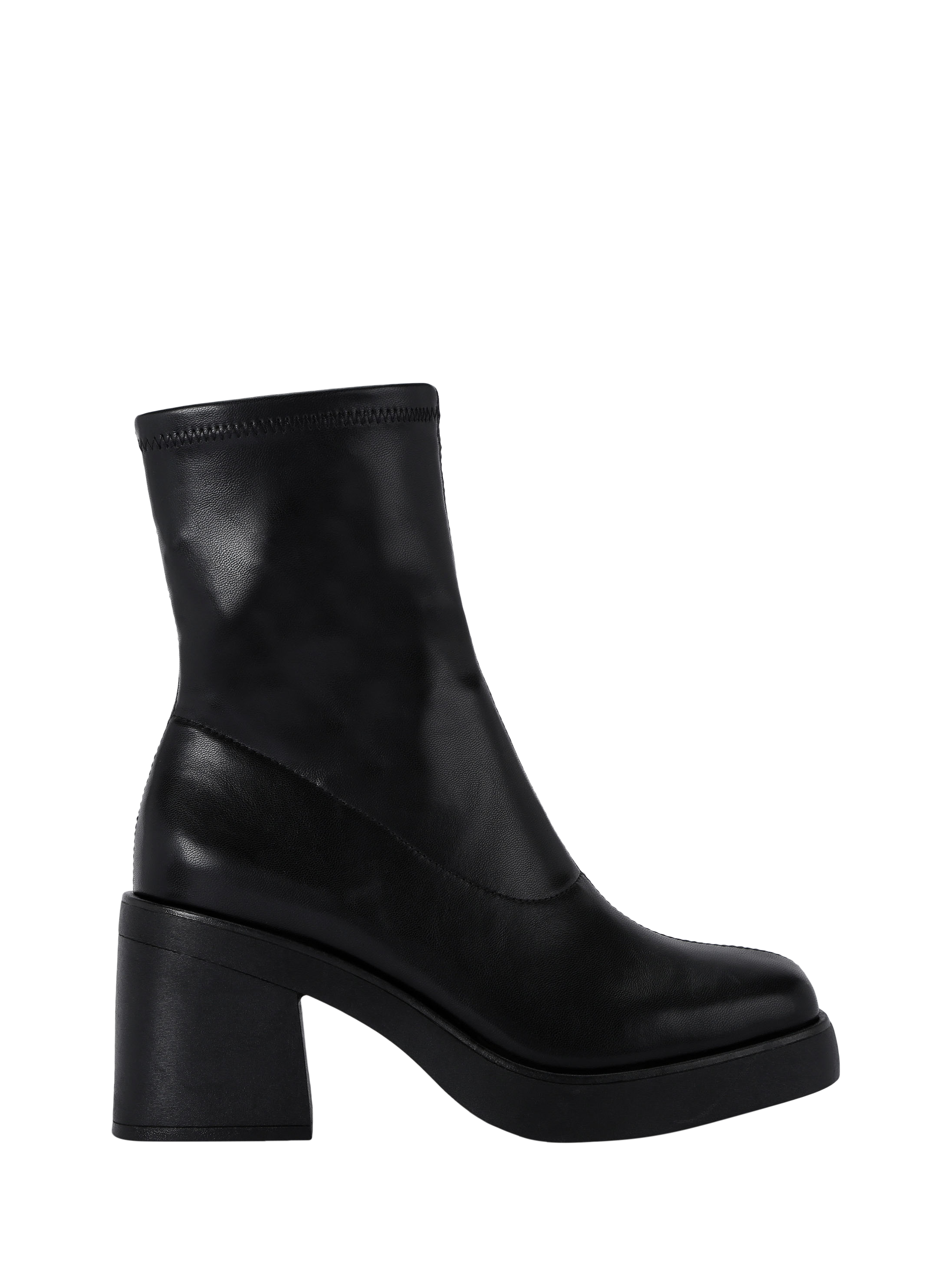 KG Kurt Geiger Sylvie Block Heeled Ankle Boots Black