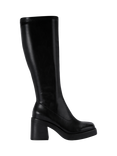 KG Kurt Geiger Sylvie Block Heeled High Leg Boots, Black