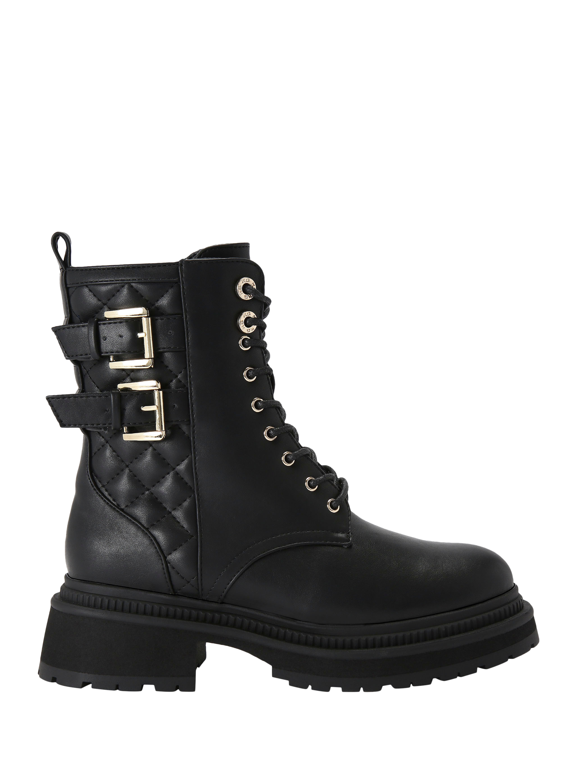 KG Kurt Geiger Tabitha Buckle Ankle Boots Black