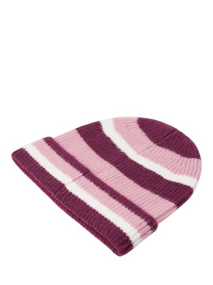 Lindex Kids' Stripe Beanie Hat, Multi - view 2, Multi
