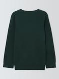 John Lewis Unisex V-Neck School Jumper, Green