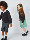 John Lewis ANYDAY Unisex V-Neck School Jumpers, Pack of 2, Black