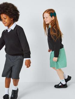 John Lewis Unisex V-Neck School Jumpers, Pack of 2 - view 2, Black