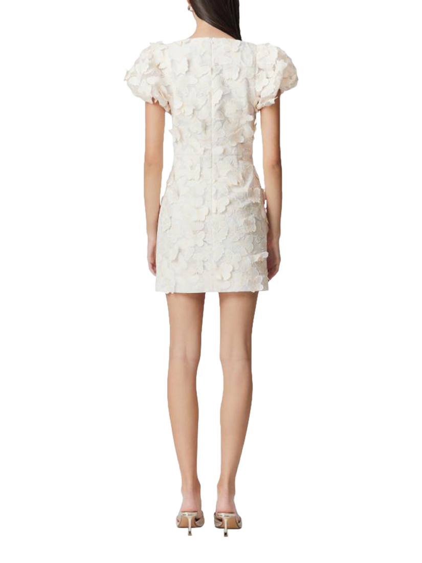 Product image 6 of 6, which shows Elliatt Scarlett 3D Butterfly Mini Dress, White, L