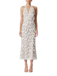Elliatt Vonni 3D Floral Mesh Dress, White