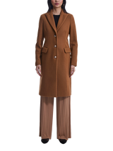 【Hobbs London】Edwina ウール混 ボタン ロング コート Wine Edwina Wool Blend Coat | Hobbs US |