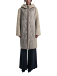 James Lakeland Diamond Pattern Coat, Beige, Beige