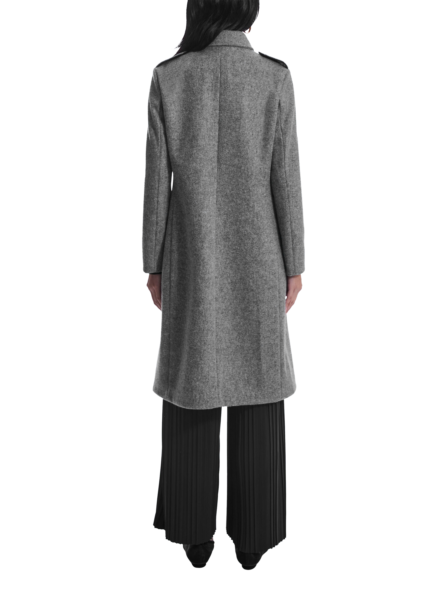 Product image 2 of 6, which shows James Lakeland Military Coat, Grey, 8