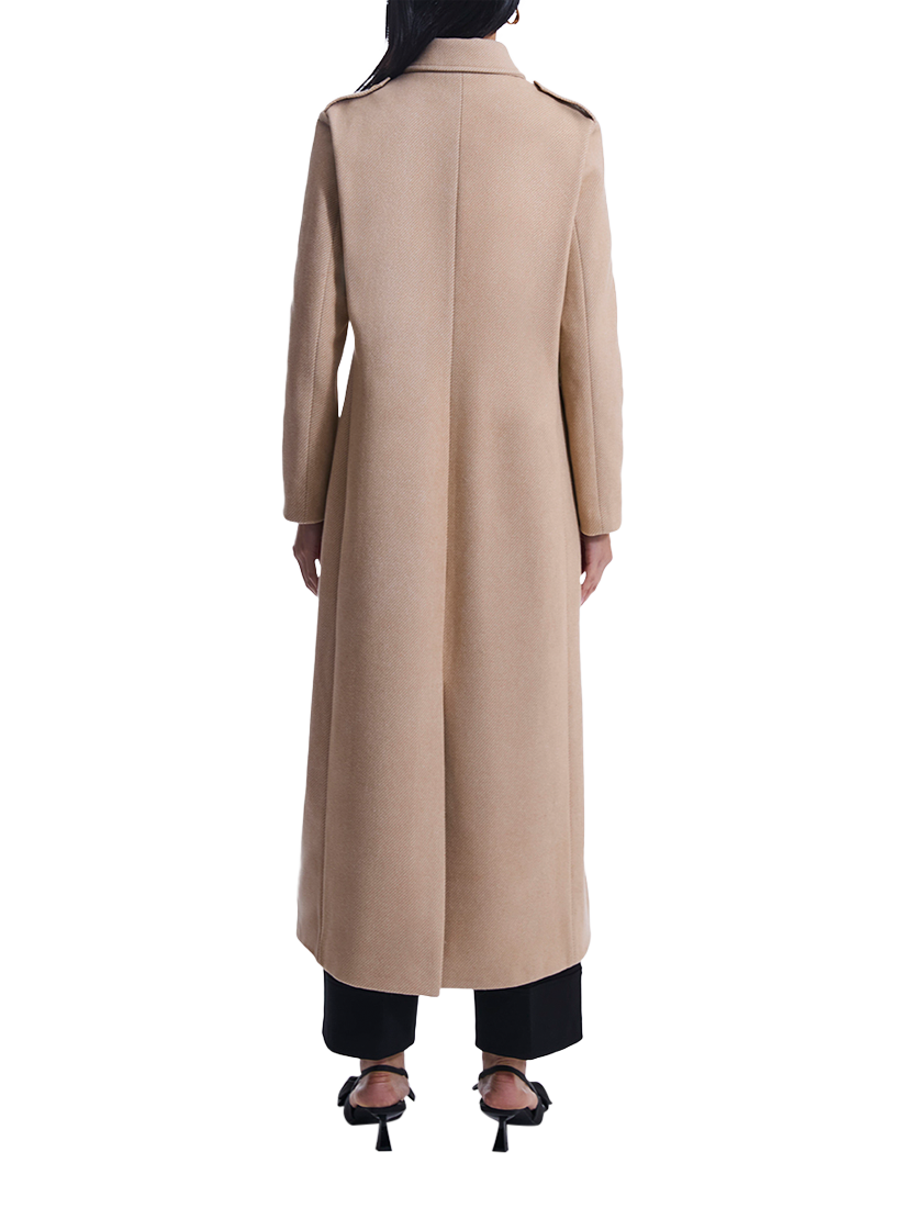 Product image 2 of 5, which shows James Lakeland Military Long Coat, Camel, 8