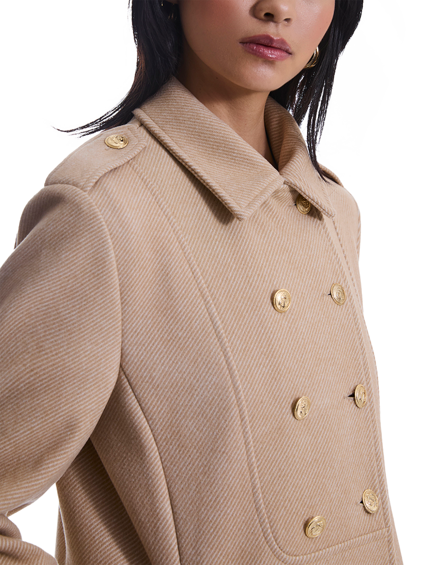 Product image 3 of 5, which shows James Lakeland Military Long Coat, Camel, 8