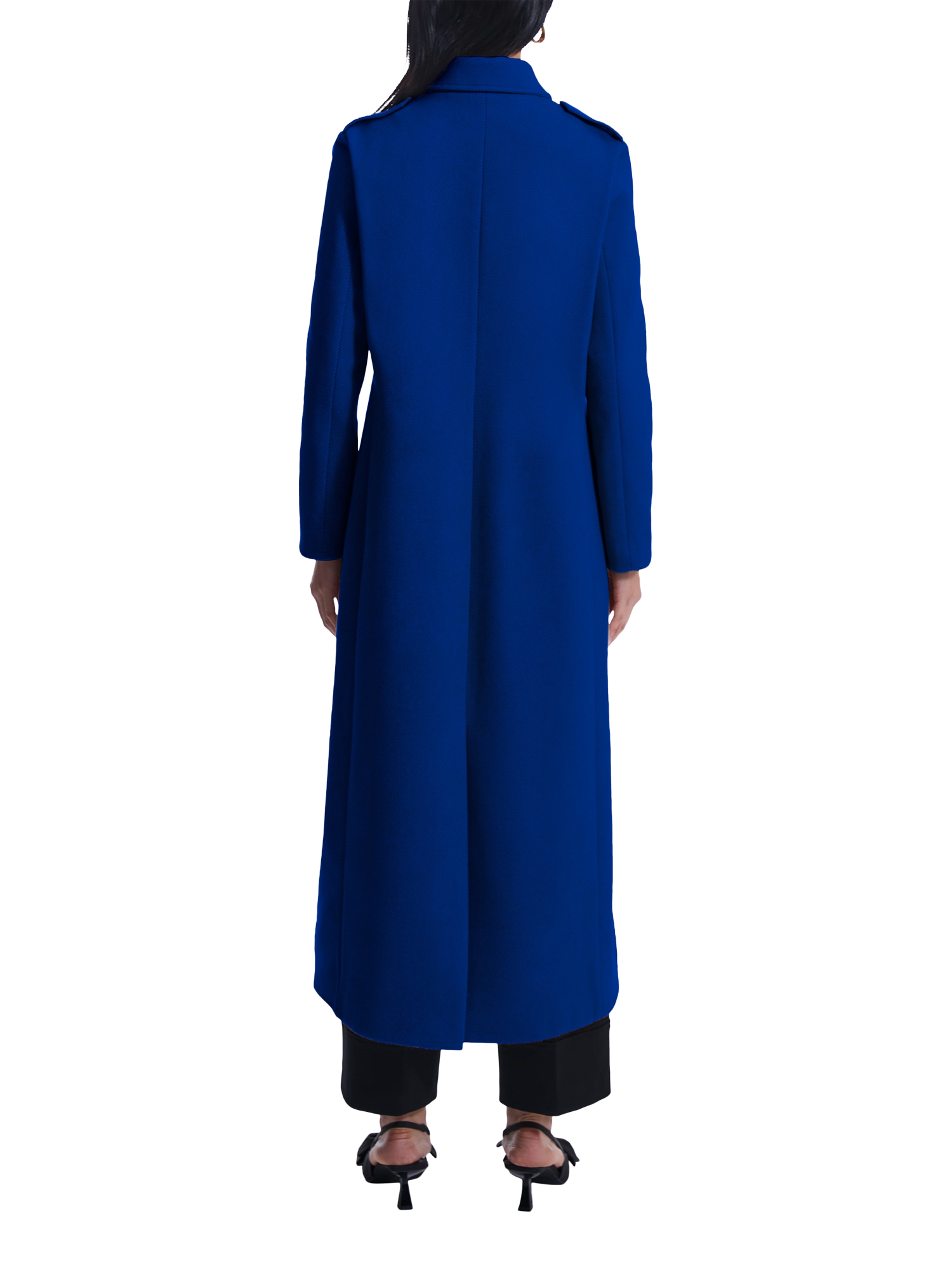 Product image 2 of 4, which shows James Lakeland Military Long Coat, Royal, 8