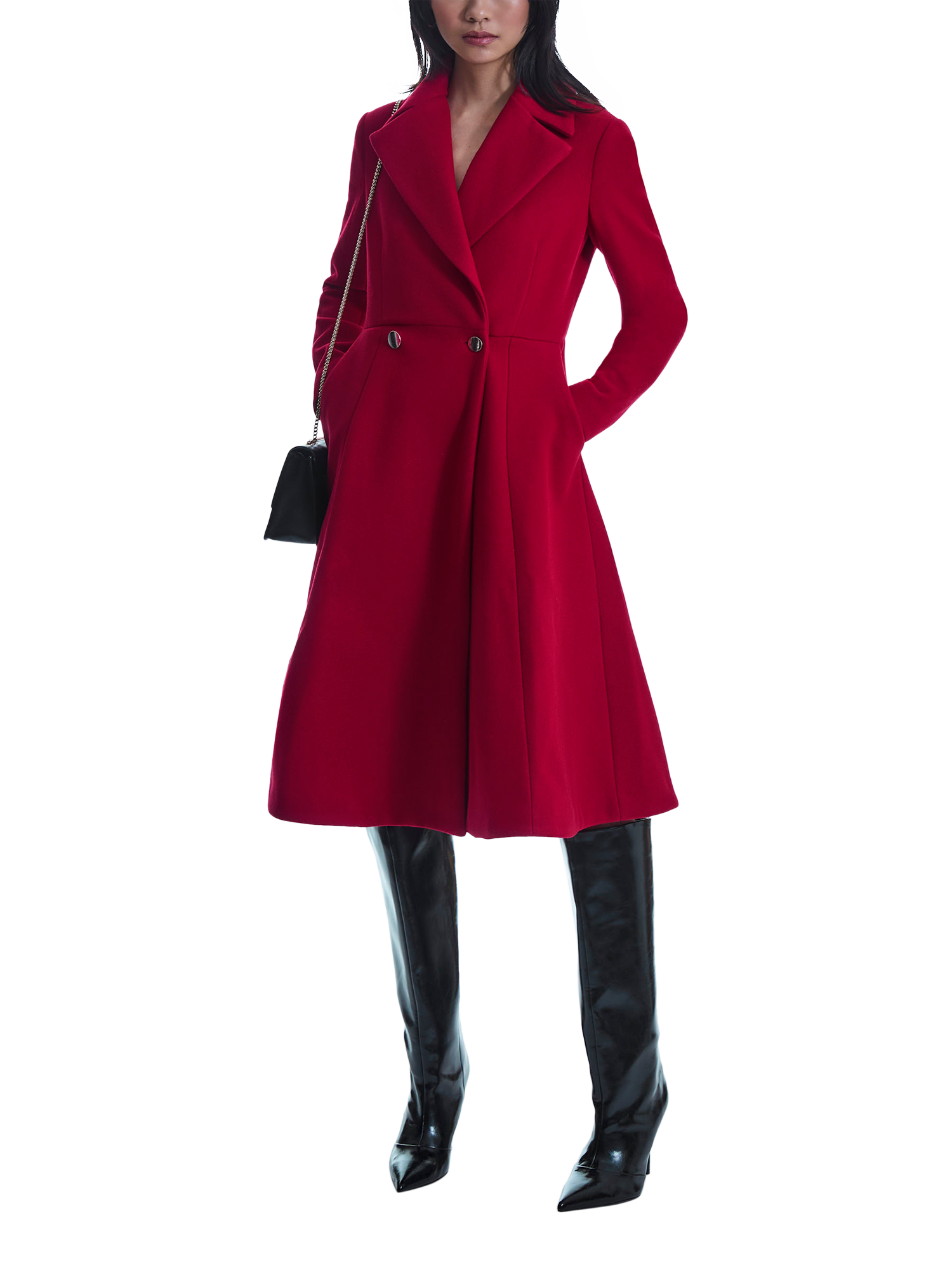 Product image 5 of 6, which shows James Lakeland Princess Coat, Red, 8