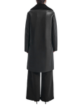 James Lakeland Reversible Faux Leather Fur Coat, Black