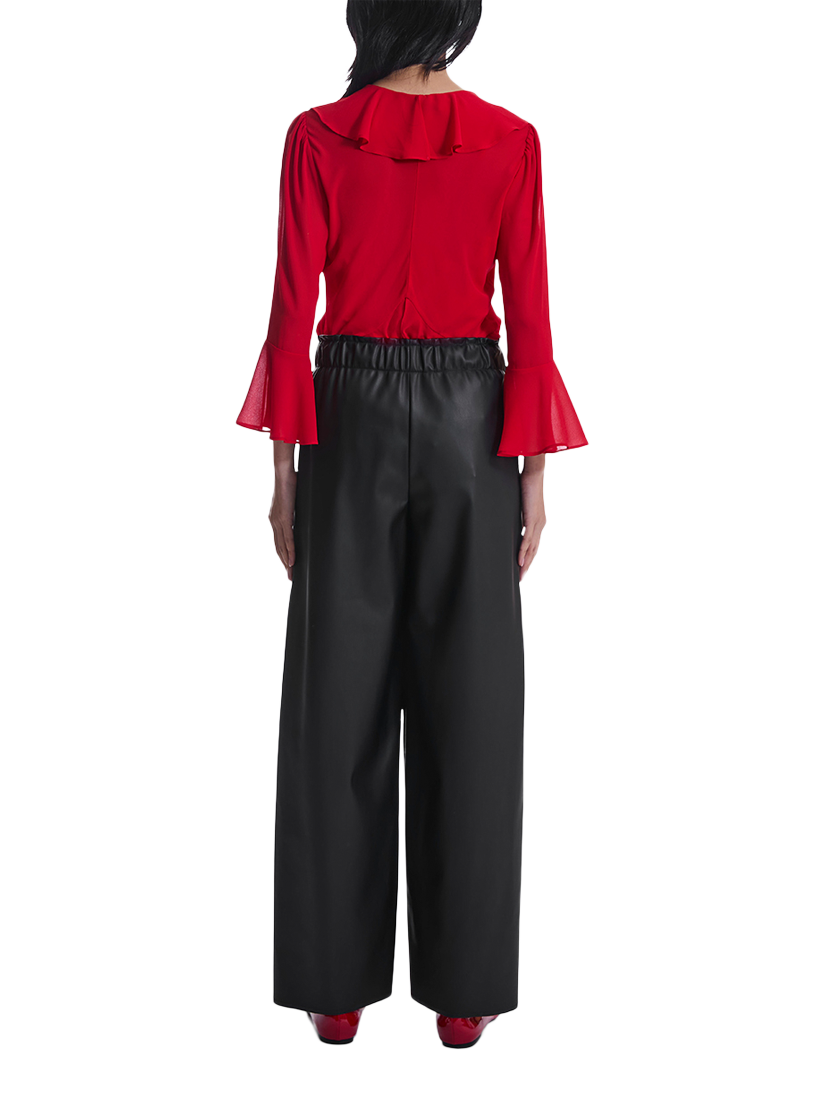 Product image 2 of 6, which shows James Lakeland Faux Leather Trousers, Black, 8