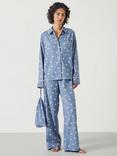 HUSH Luella Polka Dot Pyjama Set, Blue/Multi