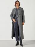 HUSH Campbell Herringbone Sequin Coat, Grey