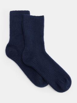 HUSH Cashmere Rich Socks - view 2, Midnight Navy