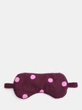 HUSH Polka Dot Sleep Mask, Purple/Pink