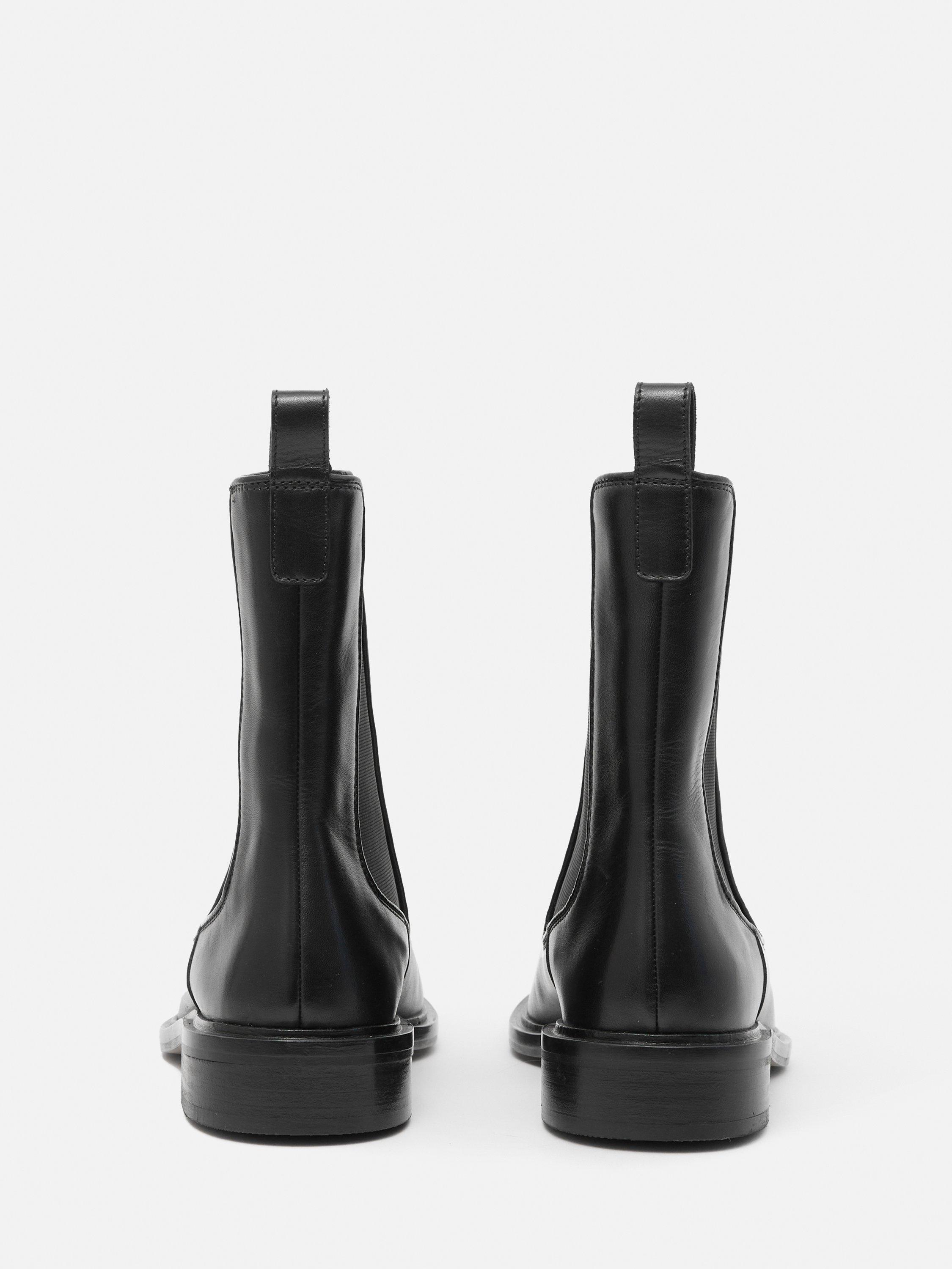 Jigsaw Pembridge Leather Chelsea Boots Black
