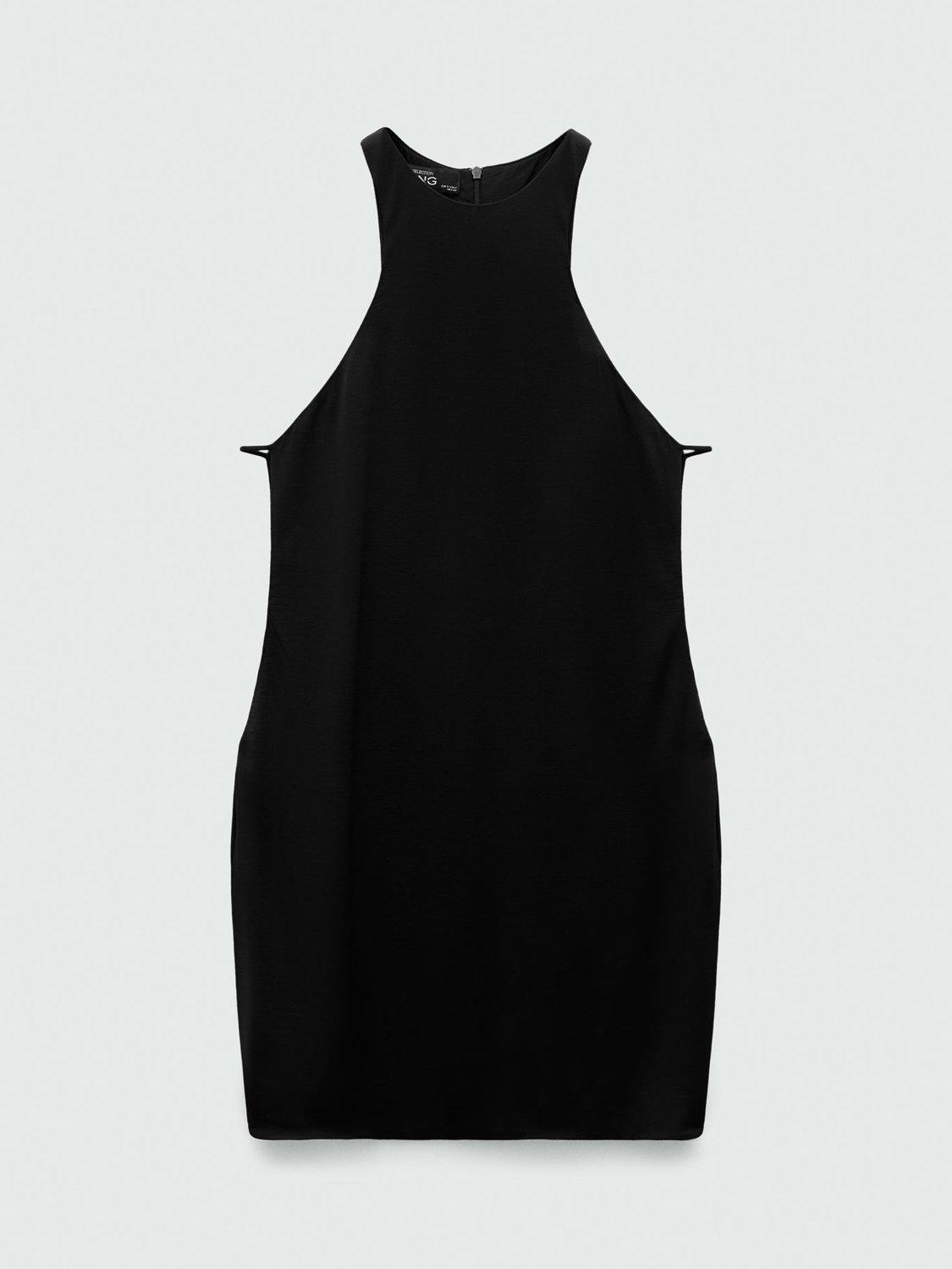 Product image 3 of 7, which shows Mango Kate Bodycon Mini Dress, Black, 10