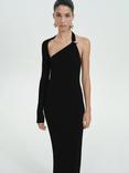 Mango Napoli One Sleeve Bodycon Maxi Dress, Black