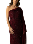 Raishma Leilani Sequin One Shoulder Maxi Dress