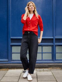 Baukjen Mya Pure Wool Cardigan, Red - view 2, Red