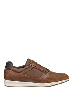 Geox Avery Nubuck Blend Trainers, Brown, Brown