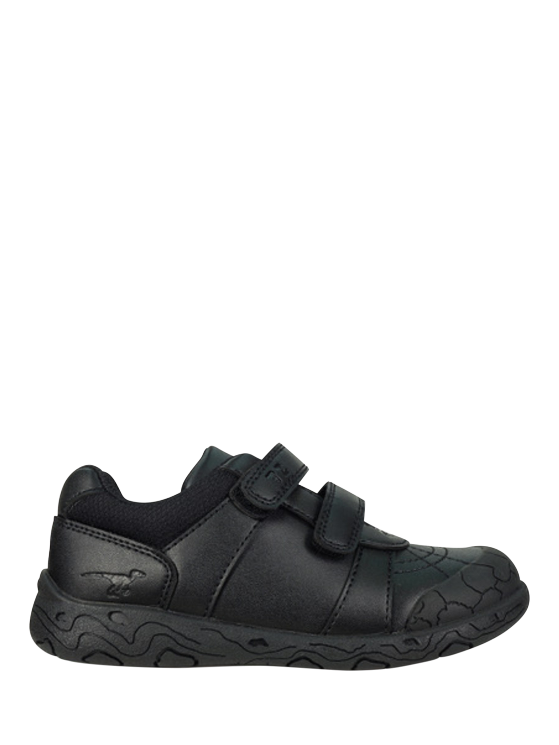 Product image 1 of 5, which shows ToeZone Kids' Dex Dinosaur School Shoes, Black, 8 Jnr