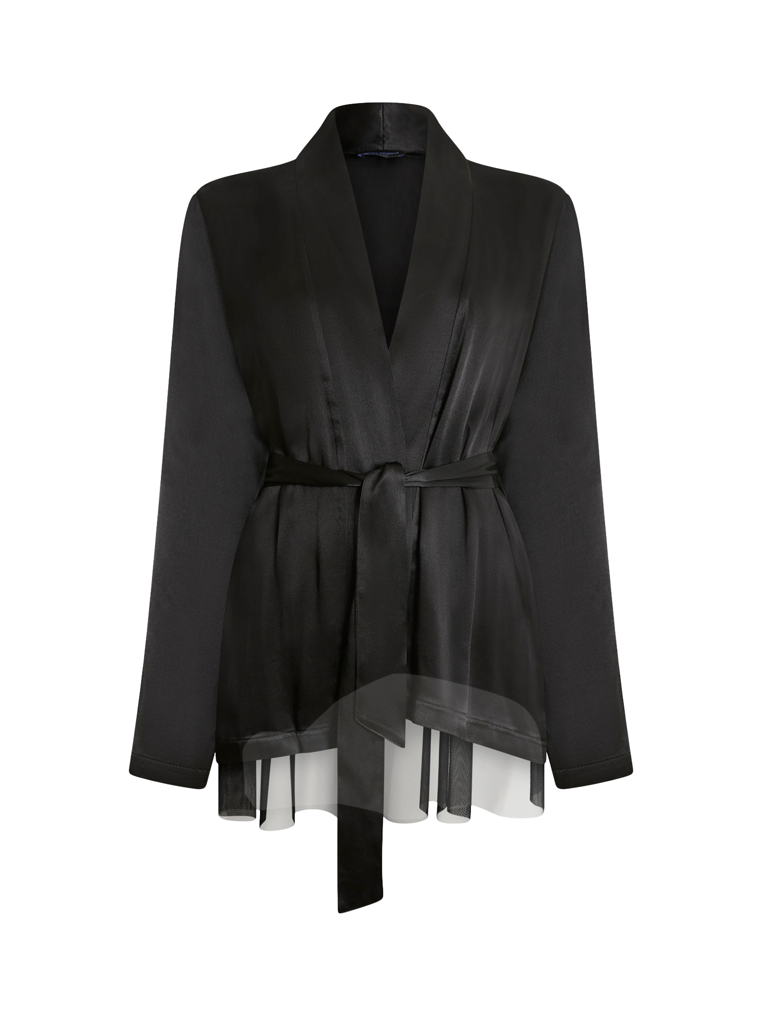 Product image 5 of 5, which shows James Lakeland Belted Tulle Jacket, Black, 8