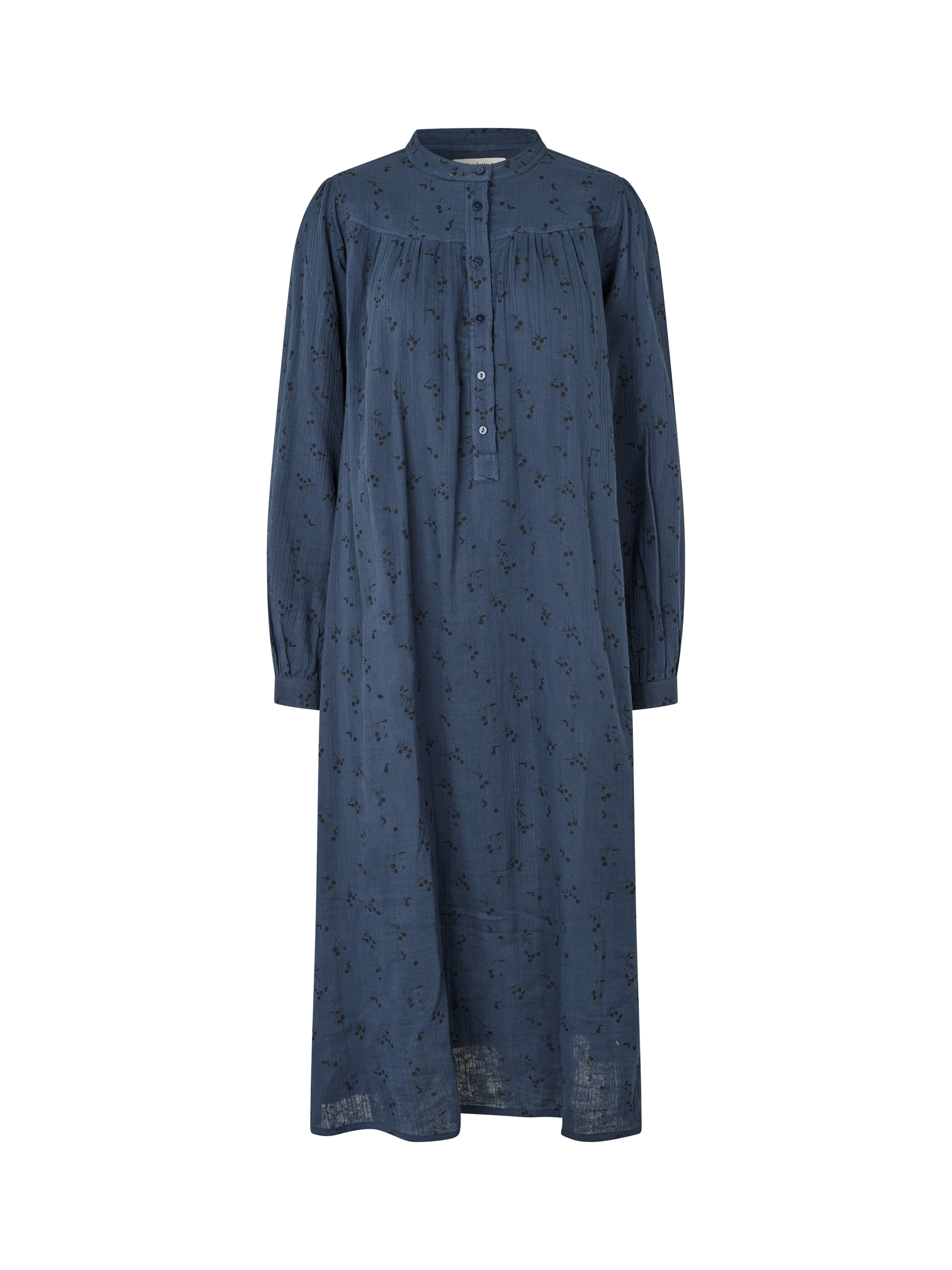 Lollys Laundry Jess Floral Midi Dress, Dark Blue