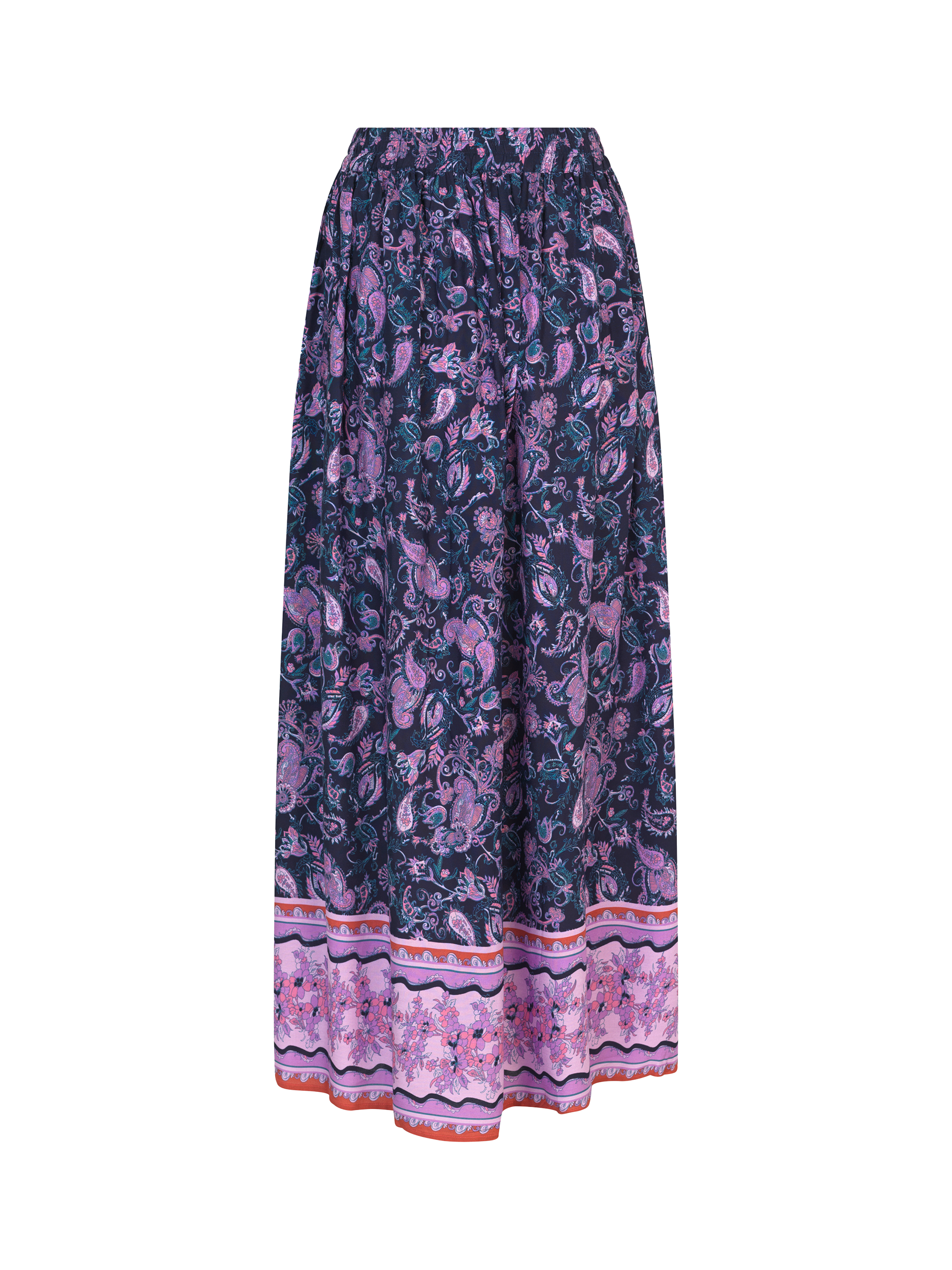 Product image 2 of 2, which shows Lollys Laundry Sunset Paisley Maxi Skirt, Purple/Multi, XS