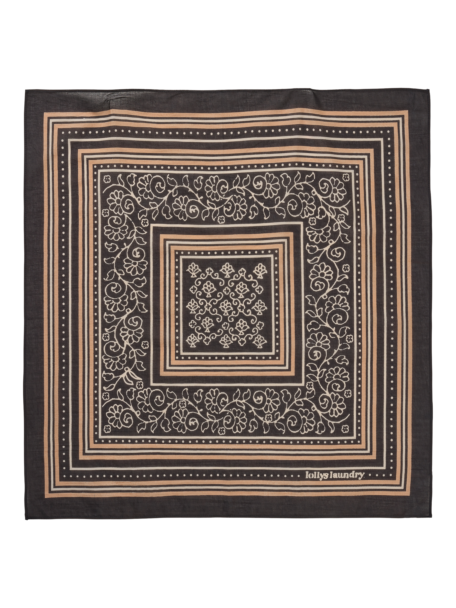 Lollys Laundry Hemlock Bandana, Black/Multi