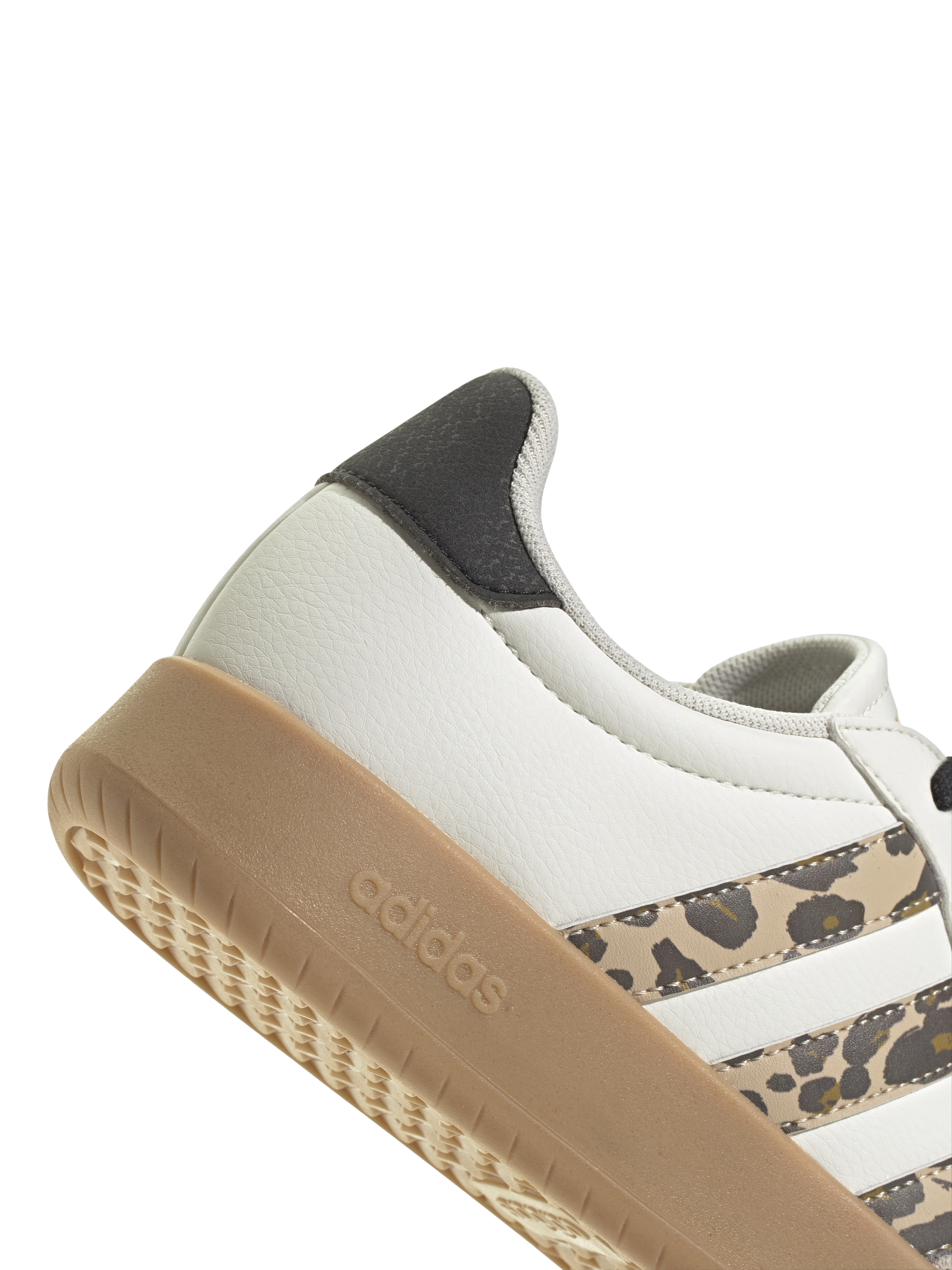 Product image 7 of 7, which shows adidas Barreda Suede Blend Lace Up Leopard Stripe Trainers, Off White/Multi, 5.5
