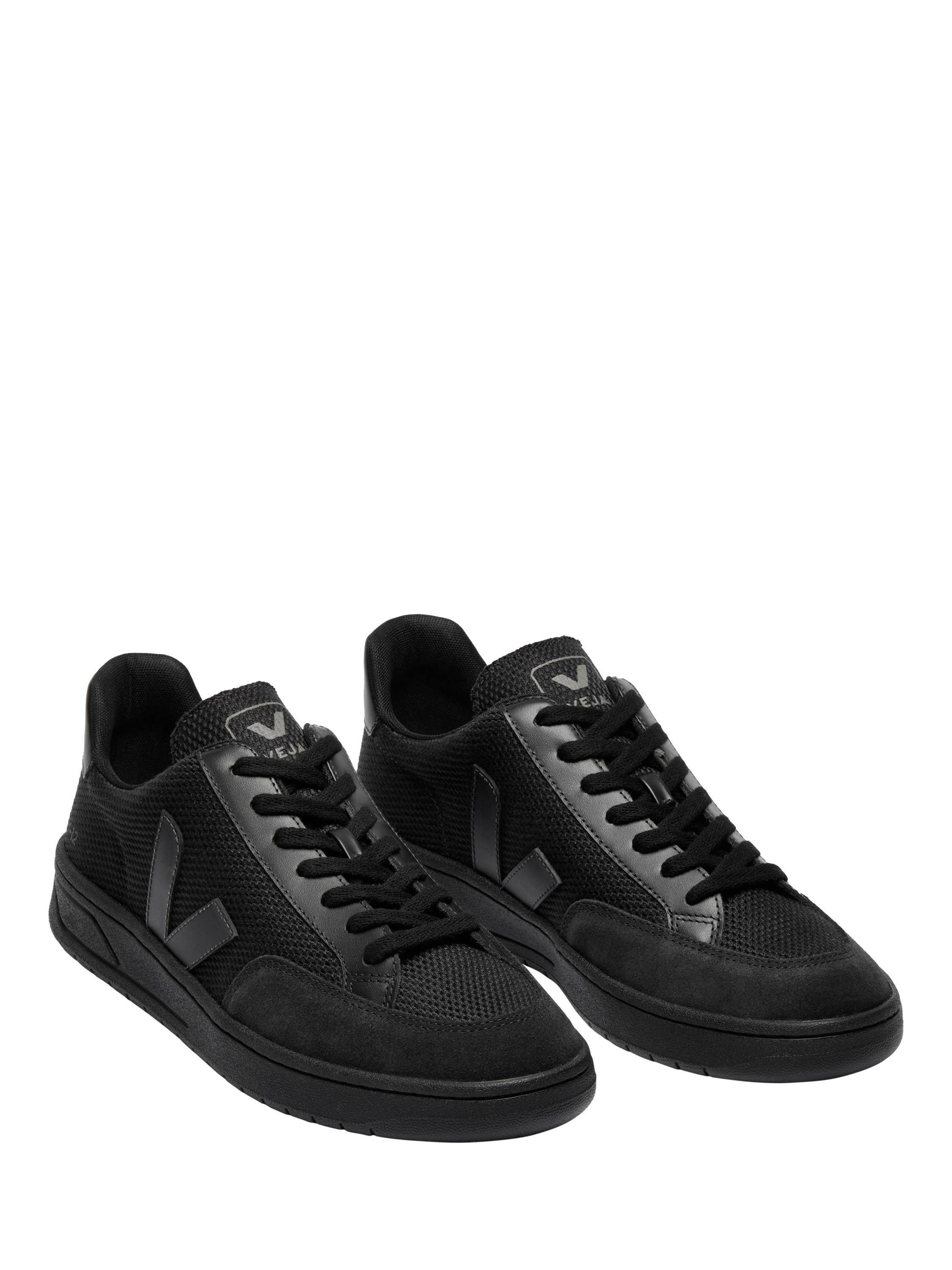 Product image 2 of 3, which shows VEGA V12 Lace Up Trainers, Black, 7
