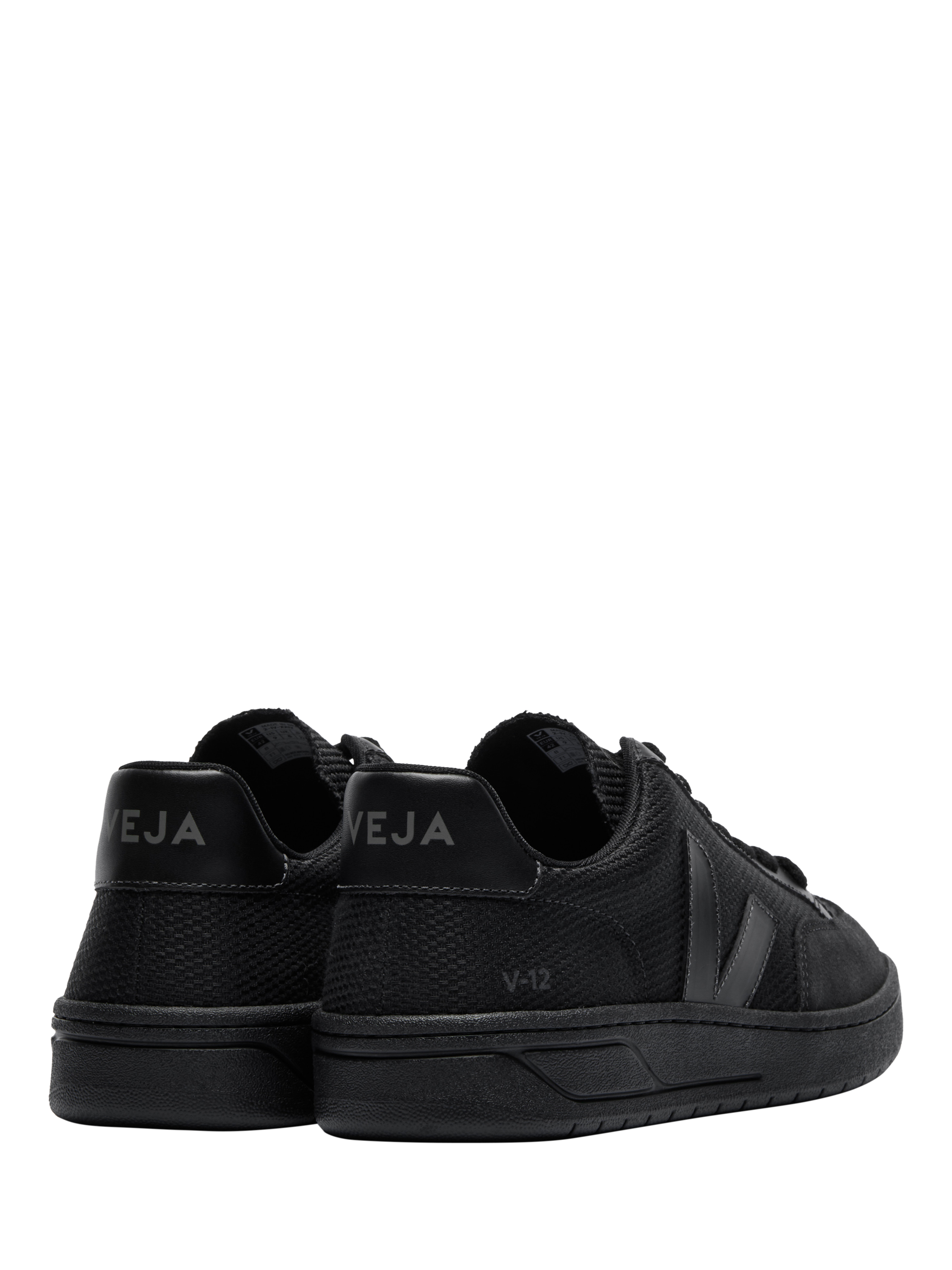 Product image 3 of 3, which shows VEGA V12 Lace Up Trainers, Black, 7