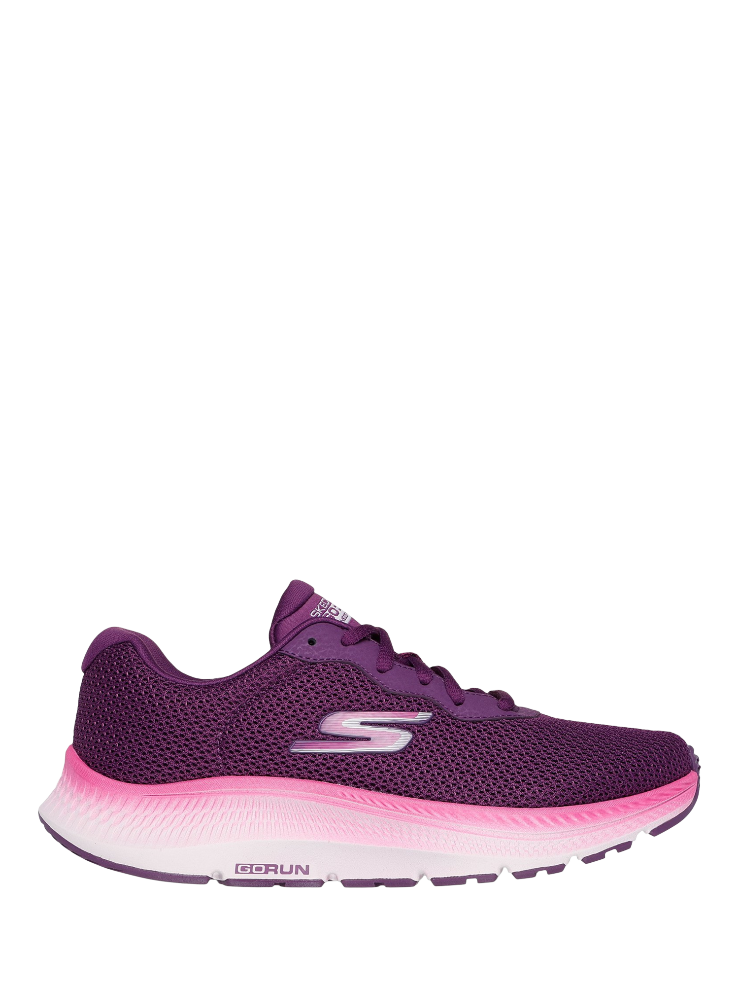 Product image 1 of 4, which shows Skechers GO RUN Consistent 2.0 Running Trainers, Plum, 3