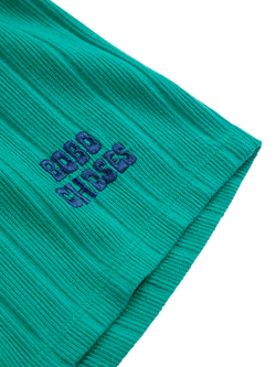 Bobo Choses Cotton Blend Woven Shorts - view 2, Green Dark