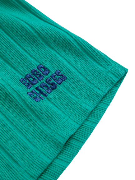 Bobo Choses Cotton Blend Woven Shorts - view 2, Green Dark