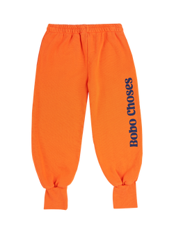 Bobo Choses Organic Cotton Jogging Pants, Orange