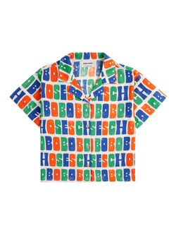 Bobo Choses Organic Cotton All Over Woven Shirt, Multicolour