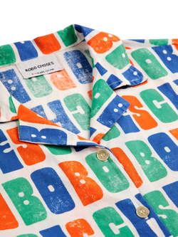 Bobo Choses Organic Cotton All Over Woven Shirt - view 2, Multicolour