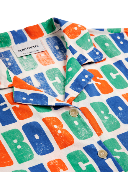 Bobo Choses Organic Cotton All Over Woven Shirt - view 2, Multicolour