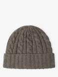 Brora Cable Knit Pure Cashmere Beanie Hat